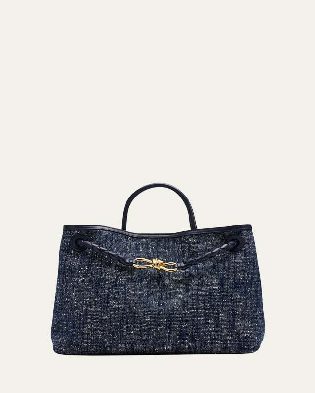 Andiamo Medium Boucle Denim Tote Bag